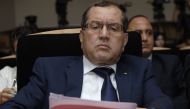 Algerian Energy Minister Noureddine Boutarfa gives a news conference on September 25, 2016, in the capital Algiers on the eve of the three-day International Energy Forum and an informal meeting of OPEC ministers. / AFP / Ryad Kramdi