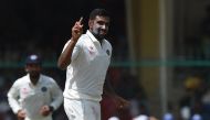 India's Ravichandran Ashwin celebrates the wicket of New Zealand's Ish Sodhi during the fifth day of the first cricket Test match between India and New Zealand at Green Park Stadium in Kanpur on September 26, 2016. (AFP / PRAKASH SINGH)
