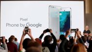 Rick Osterloh, SVP Hardware at Google, introduces the Pixel Phone by Google during the presentation of new Google hardware in San Francisco, California, U.S. October 4, 2016. REUTERS/Beck Diefenbach 