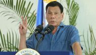 File photo of President Rodrigo Duterte who has been increasingly hostile towards the US. AFP / MANMAN DEJETO
