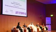 Panellists of the first plenary session on the final day of the conference, discussing the roles and experiences of nongovernmental organisations during wars and conflicts.
