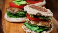 Homemade Turkey Sausage Breakfast Sandwiches. (Photo by Deb Lindsey for The Washington Post)