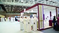 Visitors at the 7th edition of Qatar’s International Universities’ Fair 2016.