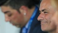 Head coach of Manchester United Jose Mourinho speaks to media during a press conference after a training session prior to the UEFA Europa League Group stage soccer match between Manchester United and Fenerbahce at AON Training Ground in Carrington, Manch