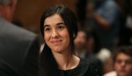 This file photo taken on June 21, 2016 shows Nadia Murad, human rights activist, testifying during Senate Homeland Security and Governmental Affairs Committee hearing on Capitol Hill, in Washington, DC. AFP