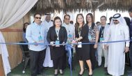 Charito B Plaza (second left), Director General of Philippine Economic Zone Authority, and Sharon S Garin (third left), Deputy Speaker of the Philippine House of Representatives, jointly cut the ribbon to mark the opening of the Philippine Property and In
