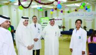 Officials and healthcare professionals during the vaccination campaign.