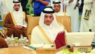 Foreign Minister H E Sheikh Mohamed bin Abdulrahman Al Thani participating in the first meeting of the GCC Economic and Development Affairs Authority in Riyadh yesterday.