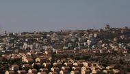 The West Bank Jewish settlement of Ofra is photographed as seen from the Jewish settler outpost of Amona in the West Bank, during an event organised to show support for Amona which was built without Israeli state authorisation and which Israel's high cour