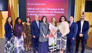 Legal experts and health care professionals from across the MENA region and the USA who attended the seminar at Weill Cornell Medicine-Qatar. 
