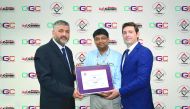 CGC officials receiving the APEx certificate