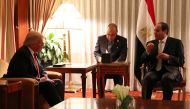 Donald Trump holds a bilateral meeting with Egyptian President Abdel Fattah al-Sisi in New York, Sept. 19, 2016. (REUTERS/Carlo Allegri)