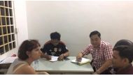 Tammy Davis-Charles being questioned. Photo: Cambodian National Police.