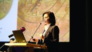 Dr Jelena Trkulja, Director of Education at Qatar Museums, speaking at the first-ever Teachers Council event on Sunday at the Museum of Islamic Art Auditorium. 