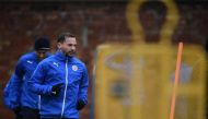 Leicester City's English midfielder Danny Drinkwater attends a team training session at Leicester City's training ground in Leicester, central England, on November 21, 2016.  AFP / Oli SCARFF