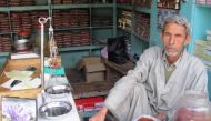 A man sells saffron in India's main saffron-growing area in Jammu and Kashmir state. TRF/Athar Parvaiz