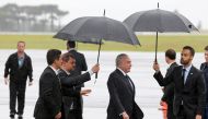 Brazilian President Michel Temer arrives in Chapeco, Brazil December 3, 2016 to pay tribute to the victims of the plane crash in Colombia. REUTERS/Paulo Whitaker
