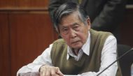 Peru's former President Alberto Fujimori listens to the judge's verdict about his sentence in prison, in Lima October 29, 2013. REUTERS/Enrique Castro-Mendivil