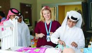 Students on a visit to Sidra Medical and Research Center (Sidra) as part of last year’s Winter Career Camp.