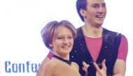 Katerina Tikhonova (L), daughter of Russian President Vladimir Putin, dances with Ivan Klimov during the World Cup Rock'n'Roll Acrobatic Competition in Krakow, Poland, in this April 12, 2014 file photo.  REUTERS/Jakub Dabrowski