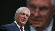 (FILES) This file photo taken on June 2, 2015 shows Exxon Mobil Chairman and CEO Rex Tillerson addressing the World Gas Conference in Paris. President-elect Donald Trump on Tuesday tapped ExxonMobil chief Rex Tillerson, an oilman with deep ties to Russia,