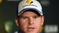 Australia's cricket team captain Steven Smith takes part in a press conference at the Gabba in Brisbane on December 14, 2016 on the eve of a day-night cricket Test against Pakistan. AFP / SAEED KHAN
