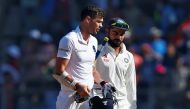  England's James Anderson with Virat Kohli. (REUTERS/Danish Siddiqui)