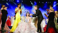 Miss Puerto Rico Stephanie Del Valle after winning the Miss World 2016 Competition in Oxen Hill, Maryland.