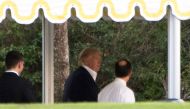 US President-elect Donald Trump is seen at his Mar-a-Lago estate in Palm Beach, Florida on December 19, 2016. / AFP / JIM WATSON
