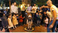 A view of the weekend activities at Medina Centrale at The Pearl, yesterday. 
Pic Kammutty VP / The Peninsula 
