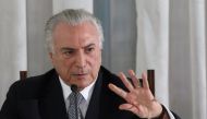 Brazil's President Michel Temer attends a breakfast news conference with journalists for a news conference at Alvorada Palace in Brasilia, Brazil, December 22, 2016. REUTERS/Adriano Machado
