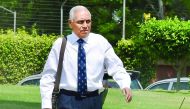 Retired Air Chief Marshal S P Tyagi arriving at the CBI headquarters, recently.