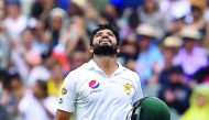 Pakistan's Azhar Ali after scoring a century against Australia in Melbourne yesterday.