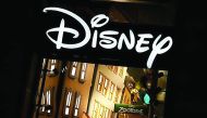 The logo of the Disney store on the Champs Elysee is seen in Paris, France.