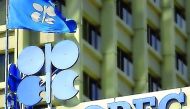 The logo of Opec is pictured at its headquarters in Vienna.