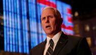U.S. Vice President-elect Mike Pence speaks to reporters as he exits Trump Tower in New York, U.S., January 6, 2017. REUTERS/Mike Segar
