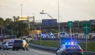 South Florida law enforcement officers ensure nobody enters Fort Lauderdale International Airport after Friday’s shooting inside a terminal on January 06, 2017 in Florida, USA. ( Carlos Miller - Anadolu Agency )