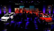 The 2018 Volkswagen Atlas (L) and Tiguan are unveiled during the North American International Auto Show in Detroit, Michigan, U.S., January 8, 2017. REUTERS/Brendan McDermid
