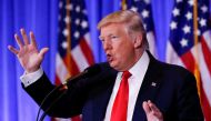 U.S. President-elect Donald Trump speaks during a press conference in Trump Tower, Manhattan, New York, U.S., January 11, 2017. REUTERS/Shannon Stapleton

