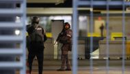 (FILES) This file photo taken on January 6, 2017 shows first responders securing the area outside the Fort Lauderdale-Hollywood International airport after a shooting took place near the baggage claim in Fort Lauderdale, Florida.  AFP / JOE RAEDLE
