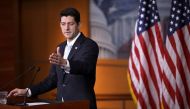 Speaker of the House Paul Ryan (R-WI) talks with reporters during his weekly news conference in the Capitol Visitors Center at the U.S. Capitol January 12, 2017 in Washington, DC. Chip Somodevilla/AFP