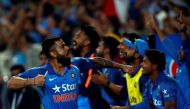 Cricket - India v England - First One Day International - Maharashtra Cricket Association Stadium, Pune, India - 15/01/17 - India's captain Virat Kohli celebrates after winning the match. Reuters / Danish Siddiqui