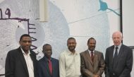 Ahmed Mohamed Hussein Babiker, Head of Registration and Drugs Pricing Section, Pharmacy and Drug Control at the Ministry of Public Health; Dr Ahmed Awaisu, CPH Associate Professor of Pharmacy and Course Coordinator of Drugs in Sport; Afif Mohamed Ali, Ham