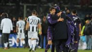 Federico Chiesa (25) of Acf Fiorentina celebrates the victory of a match at the end of the Serie A soccer match between ACF Fiorentina and Juventus at Stadio Artemio Franchi in Florence, Italy on January 15,2017 ( Carlo Bressan - Anadolu Agency )
