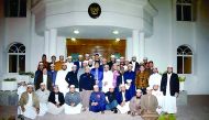 Indonesian Muttawa in Qatar (IMQ) members with the ambassador.