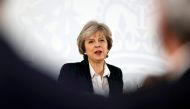 Britain's Prime Minister Theresa May delivers a speech on leaving the European Union at Lancaster House in London, January 17, 2017. REUTERS/Kirsty Wigglesworth/Pool
