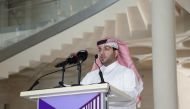 Mohammed Nasser Al Othman, Director of Public and International Relations Department at Qatar Museums (QM) at the event yesterday. 