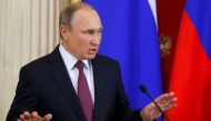 Russian President Vladimir Putin speaks during a news conference after a meeting with his Moldovan counterpart Igor Dodon at the Kremlin in Moscow, Russia, January 17, 2017. REUTERS/Sergei Ilnitsky/Pool.
