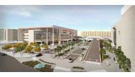 Aerial view of the new trauma and emergency building at Hamad General Hospital.