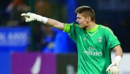 Real Madrid goalkeeper Francisco Pujante gestures during the Al Kass Cup semi-finals against Red Bull Salzburg at Aspire Zone in this file picture of 2016 edition of the tournament.